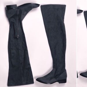 Aldo gray Thigh High suede boots